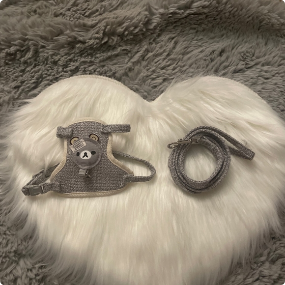 Cute Small Pet Harness & Leash set brand new in grey, adjustable breathable - Picture 14 of 14
